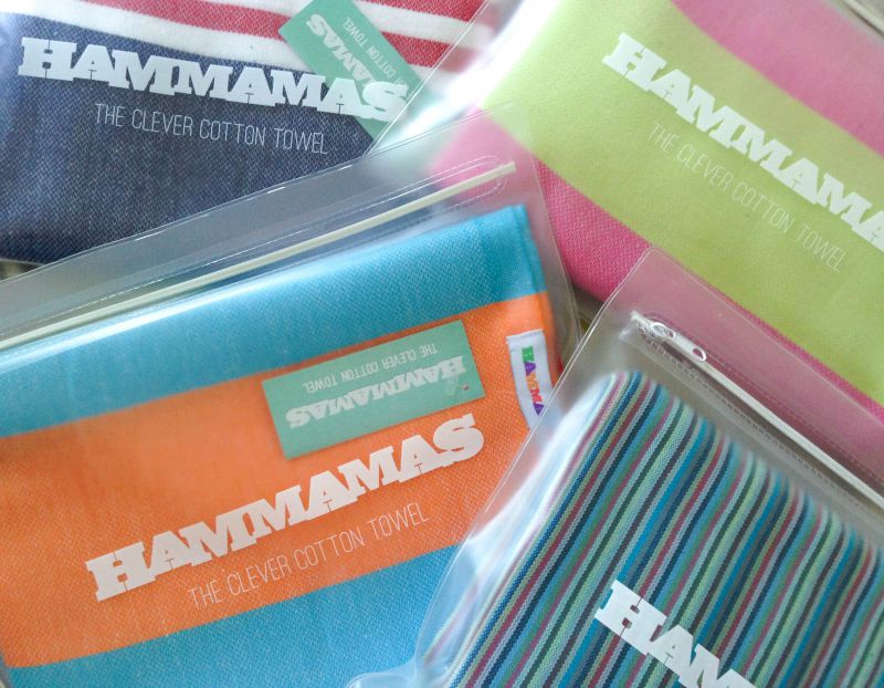 Colourful but clever Hammamas towels are the solution to space-saving on your holiday packing