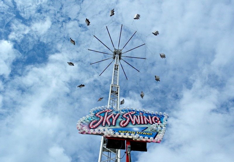 The Sky Swing at Liverpool's dock is a huge thrill for kids, and a nerve-wracker for their mums!