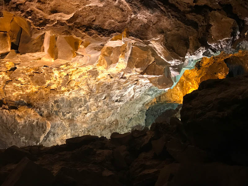 Lava tubes carved by the volcanoes of Lanzarote